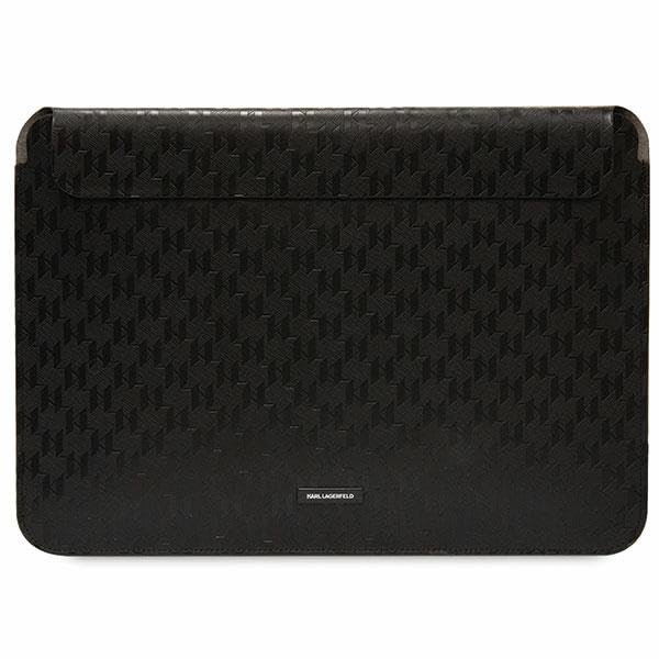 KARL LAGERFELD Saffiano Mono Plaque Computer Sleeve 14