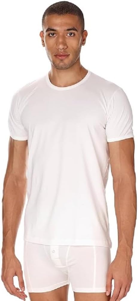 Hero Basic Men’s Set of 4 Round Neck T-Shirts + Free Boxer Underwear (Pack of 5) - White