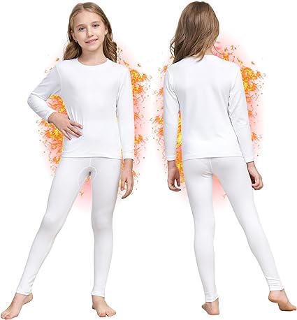 Pierre Donna Thermal Set Underwear For Girls - Thermal Underwear Set [Choose one size bigger for comfort]