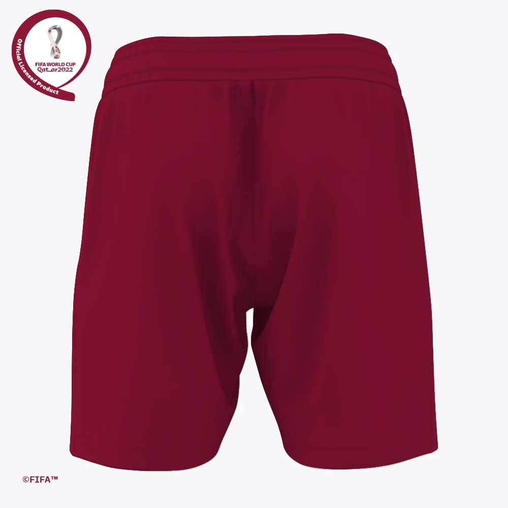 FIFA World Cup Qatar 2022 QATAR BOY'S SHORTS - BURGUNDY