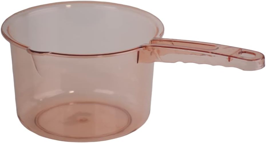 Acrylic food carrier with handle - golden rose