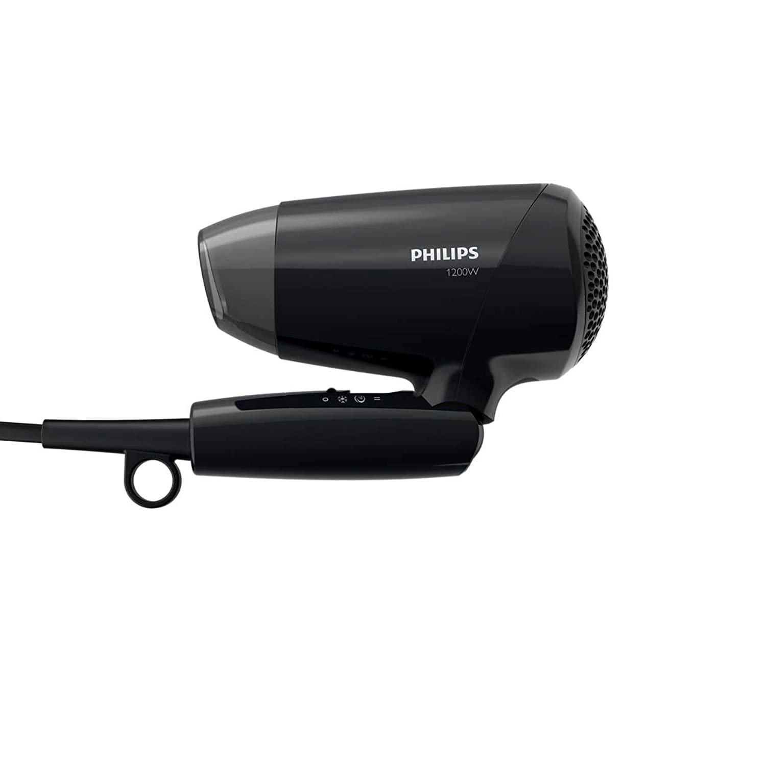 Philips Essential Care. Thermoprotect. Foldable. 1200W. Dc Motor. 3 Heat/Speed Settings + Cool Shot. No Ions. Easy Storage Hook. Concentrator. 1.5M. 3 Pin, Bhc010/13. 2 Years Warranty