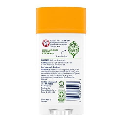 Arm & Hammer, Essentials Natural Deodorant, For Men and Women, Clean, 2.5 oz (71 g)