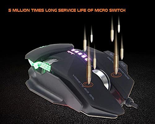 Meetion GM80 Transformers Mechanical Gaming Mouse (4000 DPI) - Black