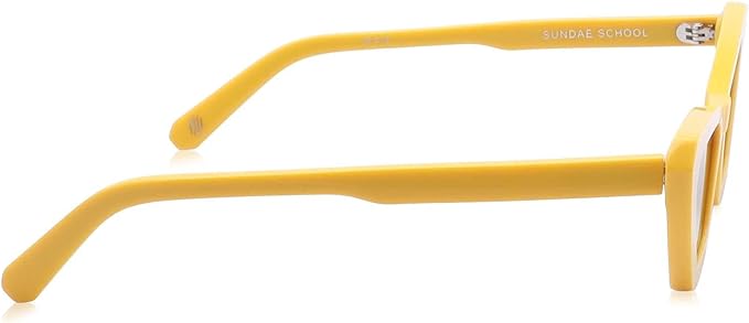 Chimi Sundae School Grey Lens Cat Eye Sunglasses for Women - Yellow