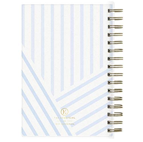 Blue Sky Day Designer for Blue Sky 2021 Weekly & Monthly Planner, Flexible Cover, Twin-Wire Binding, 12.7 cm x 20.3 cm, Peyton White