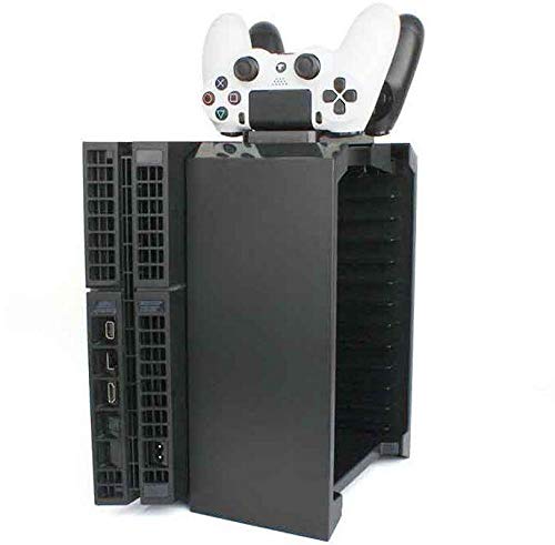 DOBE Sony PlayStation 4 PS4 - Multifunctional Storage Stand Kit with Console Stand Game Disk Storage