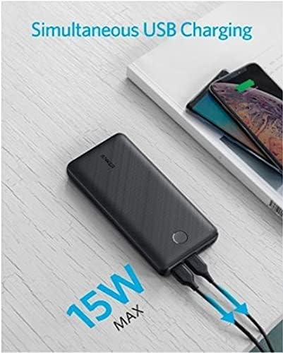 Anker Portable Charger, 325 Power Bank (PowerCore Essential 20K) 20000mAh Battery Pack with High-Speed PowerIQ Technology and USB-C (Input Only) for iPhone, Samsung Galaxy, and More