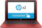 HP X2-10-P000NE Touch Detachable Notebook - Intel Atom - 2GB RAM/32GB EMMC - 10.1" HD - Windows 10 - Red