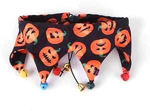 OHANA Halloween Theme Scarfs with bells for Pets, Cats, Dogs, Rabbit Costumes - BLACK