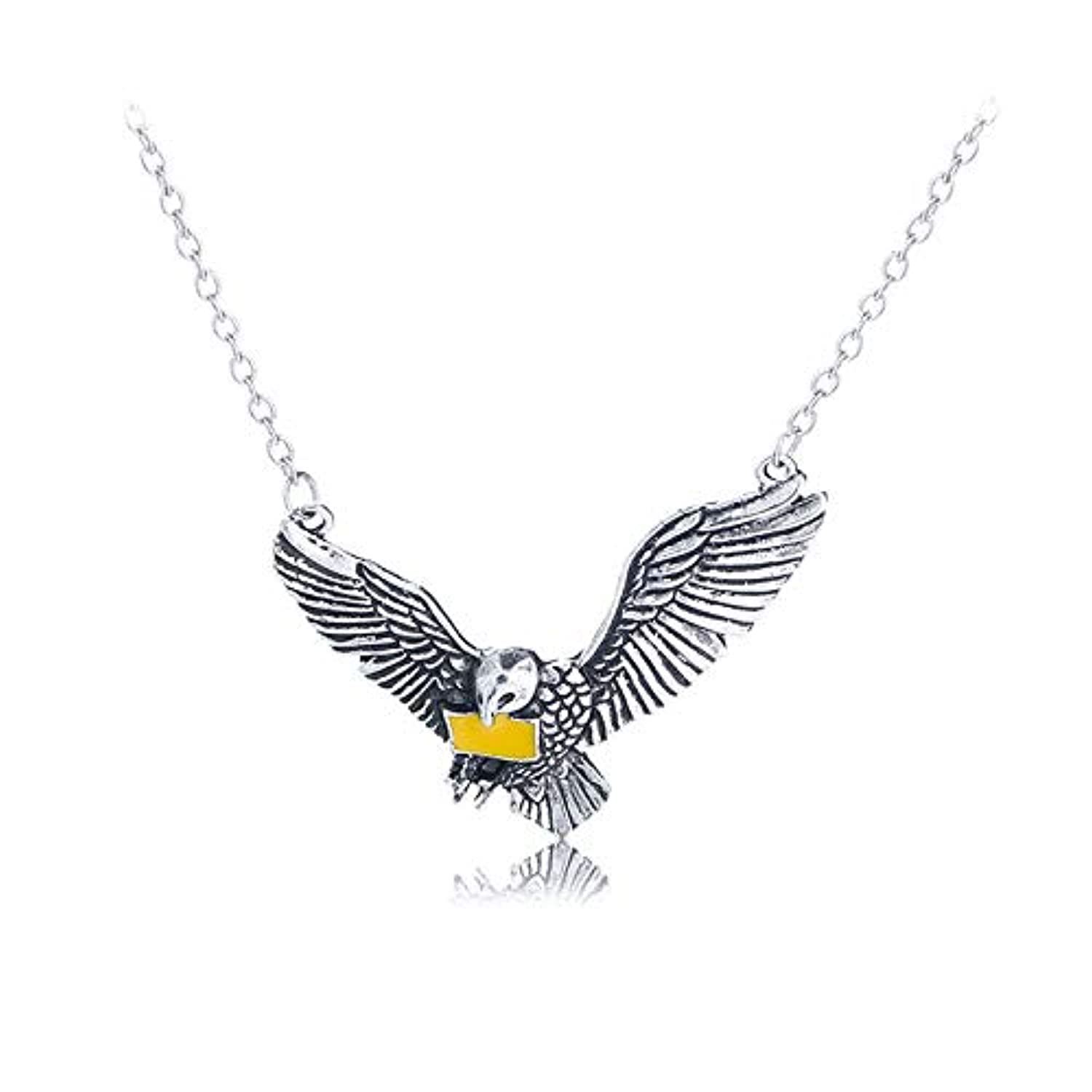 Yellow Chimes Harry Potter Hedwig Owl Uisex Necklace By Yellow Chimes Pendant For Girls (Silver Oxidized) (Ycfjpd-A11Owl-Sl)