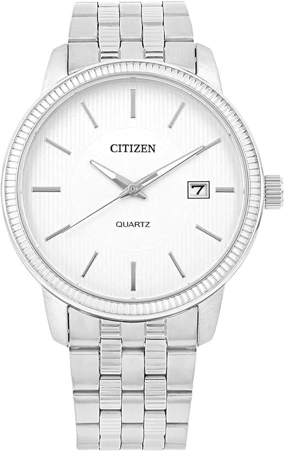 CITIZEN DZ0050-57A Quartz Analog White Dial Stainless Steel Men's Watch