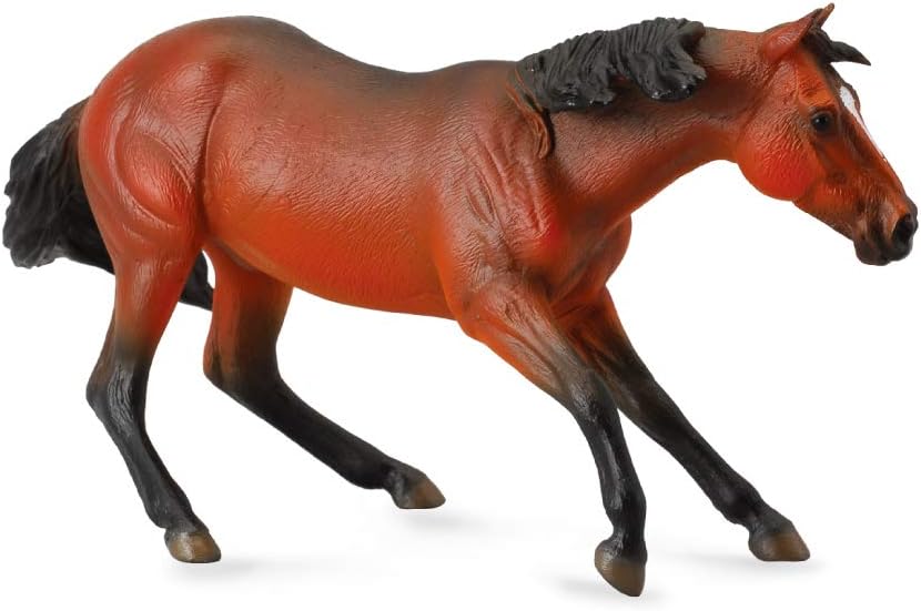 Collecta horses bay quarter horse stallion vinyl toy animal figure