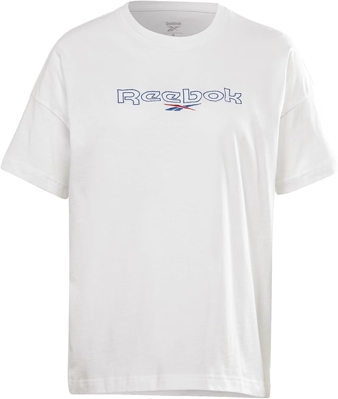 Reebok Brand T-shirt HD0938 TRAINING white GRAPHIC T-shirt (SHORT SLEEVE) for Women