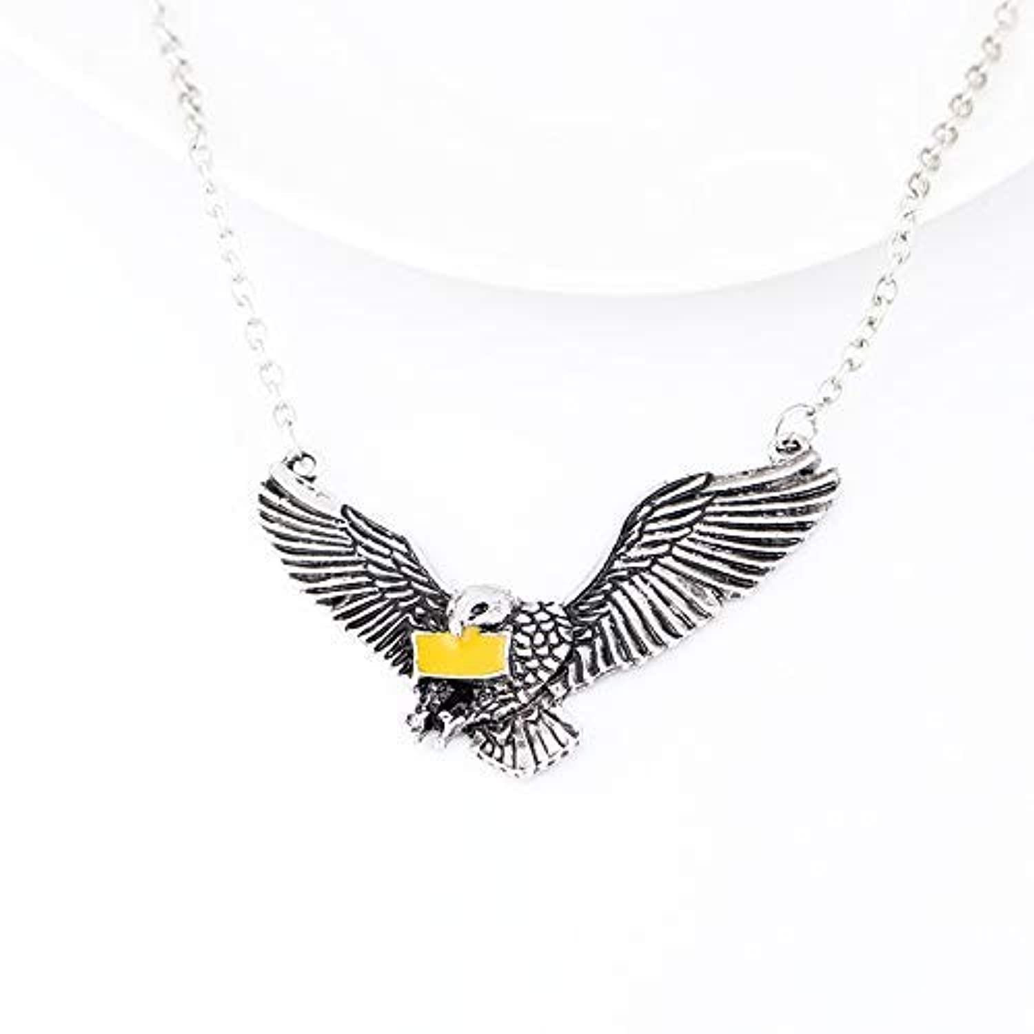 Yellow Chimes Harry Potter Hedwig Owl Uisex Necklace By Yellow Chimes Pendant For Girls (Silver Oxidized) (Ycfjpd-A11Owl-Sl)