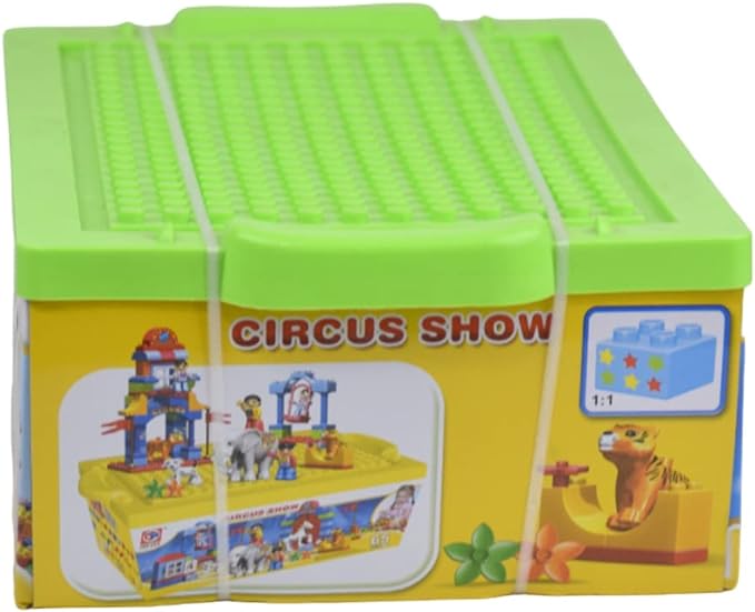 188-212 Circus Show Building Blocks Set Of 65 Pieces For Children - Multi Color