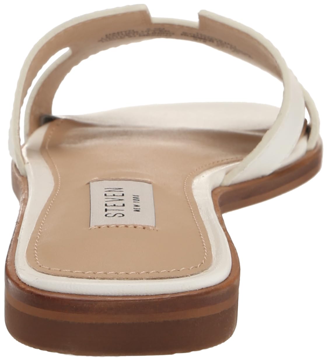 Steve Madden Women's Hadyn Sandal, White Leather, 37 EU