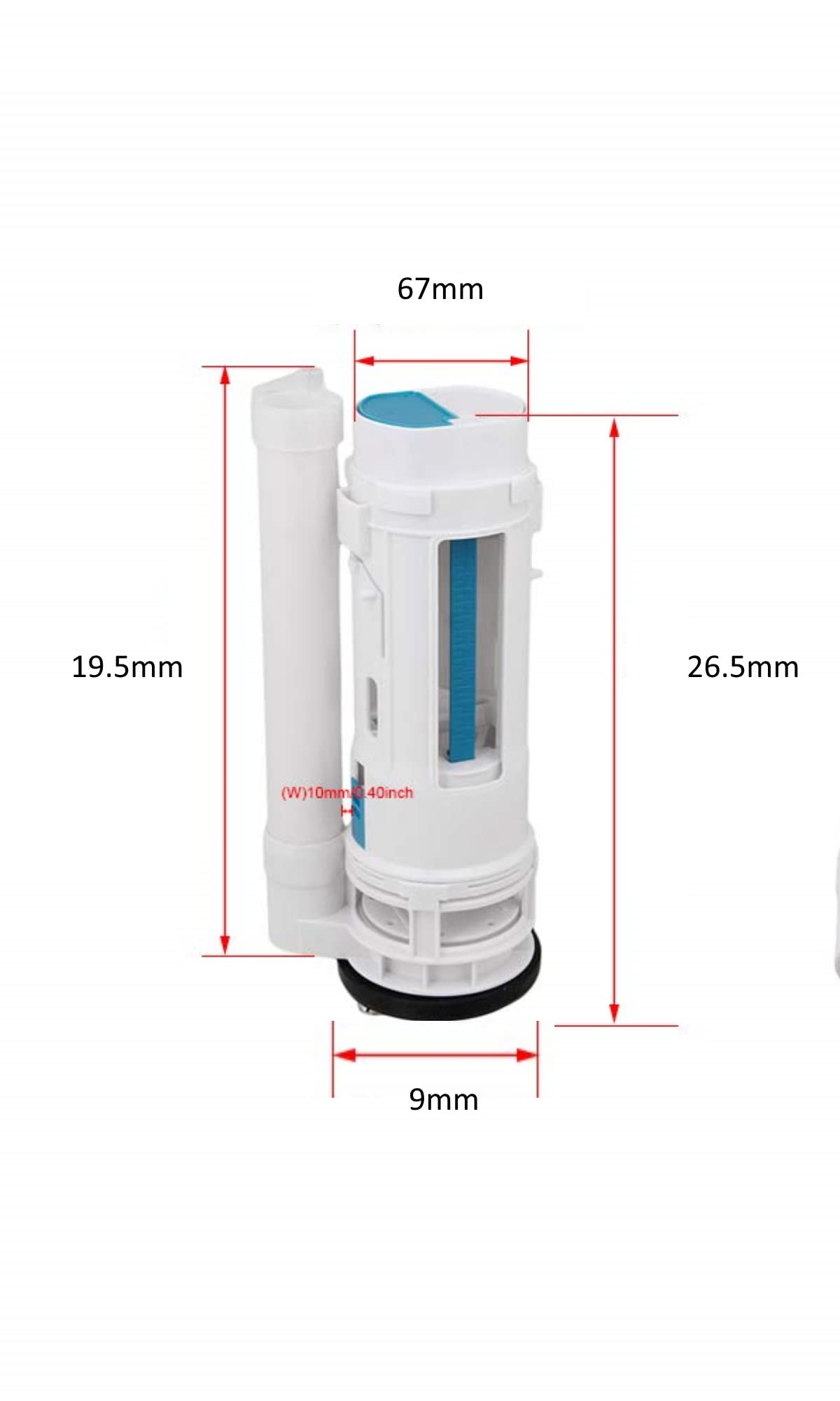 Royal Apex Double Button Flush System For High & Low Pressure with Anti Siphon Design and Water Level Adjustment Mechanism