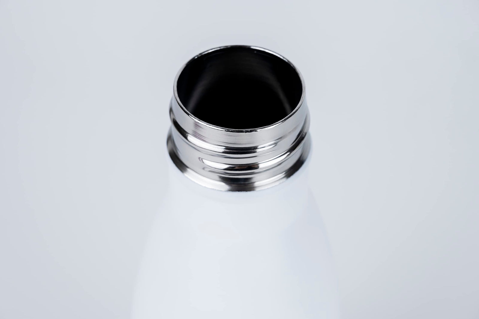 Nessan 500ml Sport Water Bottle Vacuum Insulated Stainless Steel Sport Water Bottle Leak-Proof Double Wall Cola Shape Water Bottle, Keep Drinks Hot & Cold - White