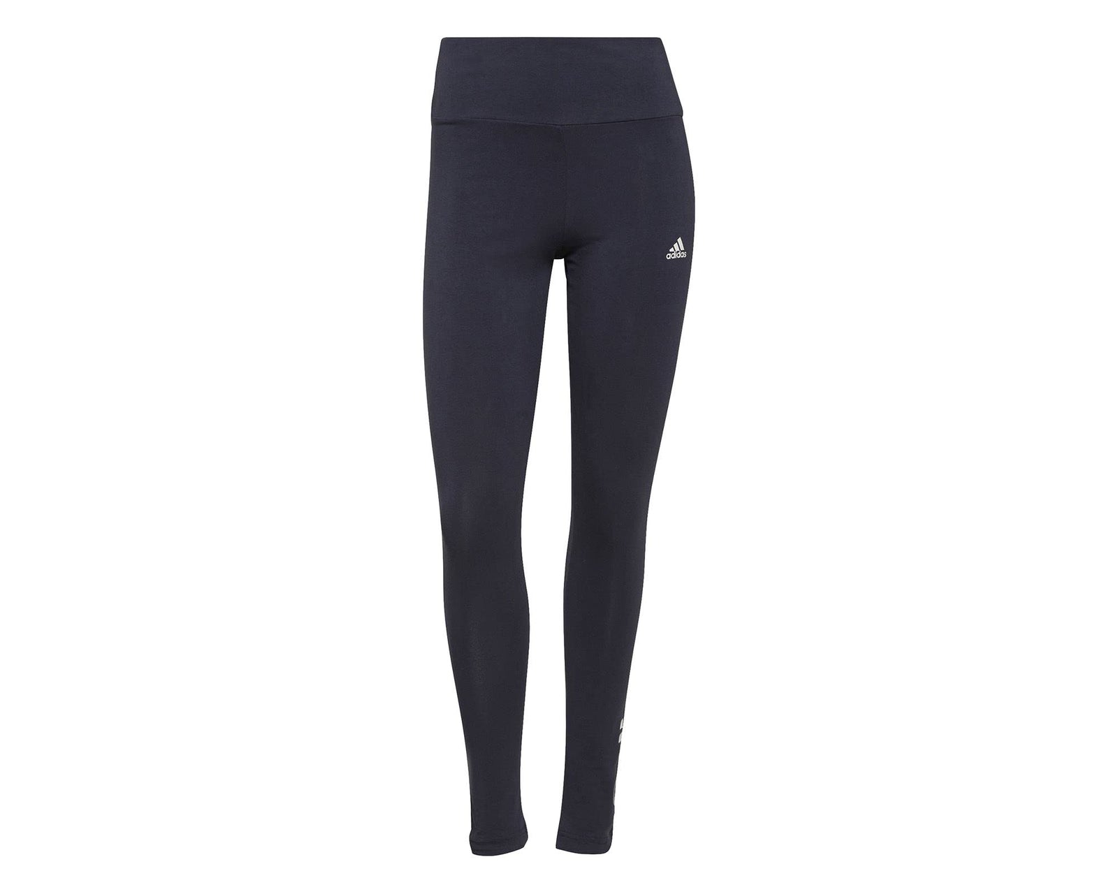 Adidas womens ESSENTIALS HIGH-WAISTED LOGO LEGGINGS Tights , NAVY , L