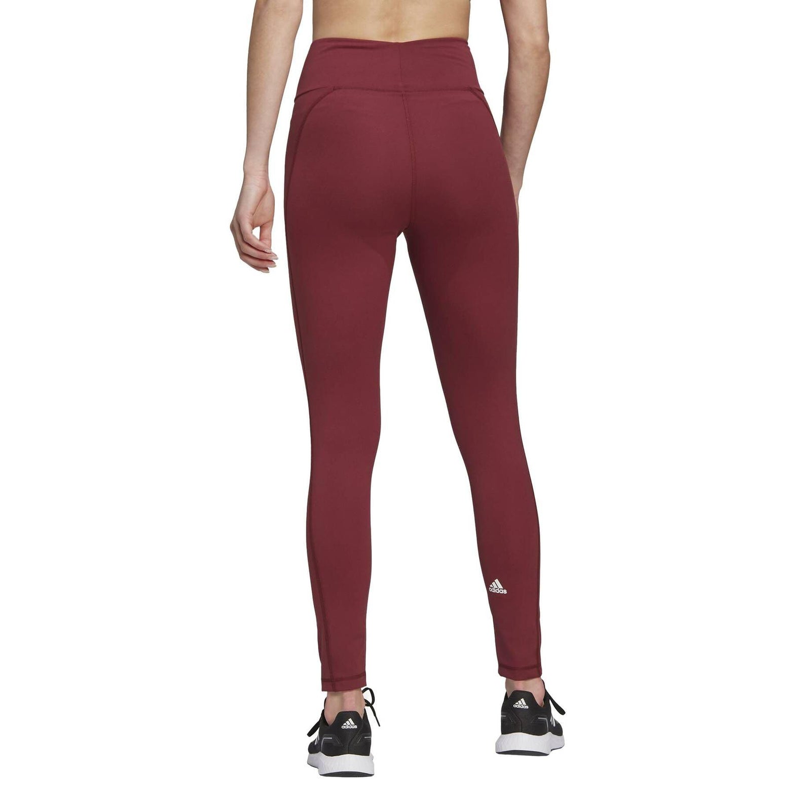 adidas Womens HY231 Leggings , RED , S