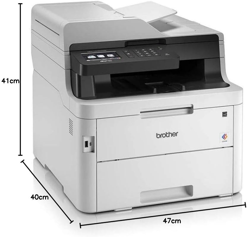 Brother wireless all in one printer, mfc-l3750cdw, with advanced led color laser print, duplex & mobile printing, high yield ink toner