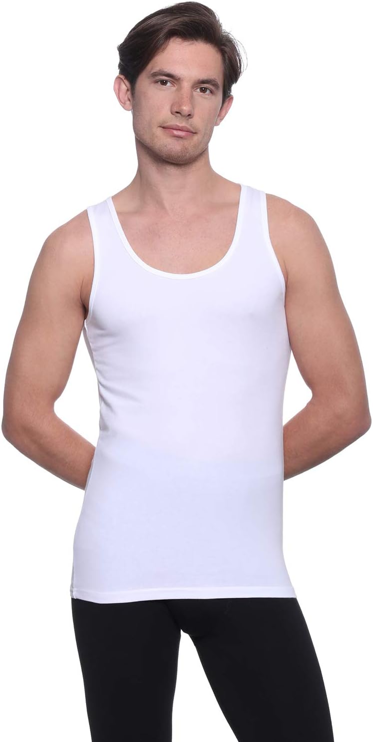 Dice Men's Round Neck Solid Sleeveless Undershirt