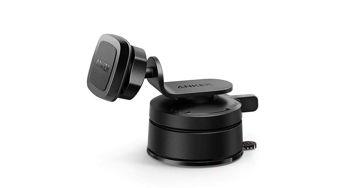 Anker Dashboard Magnetic Car Mount, Phone Holder for iPhone, Samsung, LG, Nexus, and Smartphones - Black