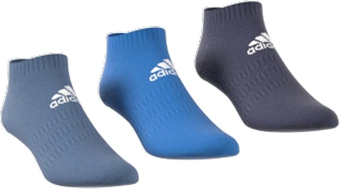 Adidas CUSH LOW 3PP HE4985 TRAINING ALTBLU/BRBLUE/SHANAV NO SHOW SOCKS for Unisex