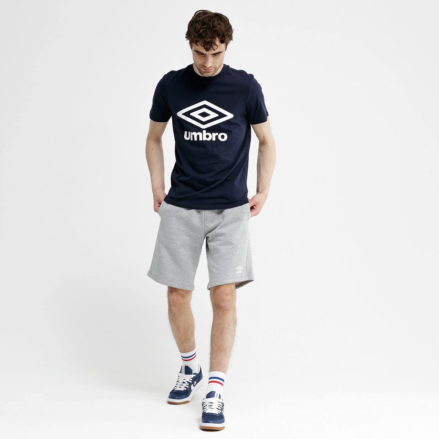 Umbro Mens FW Large Logo Cotton Tee T-Shirt Color: Black Size: S