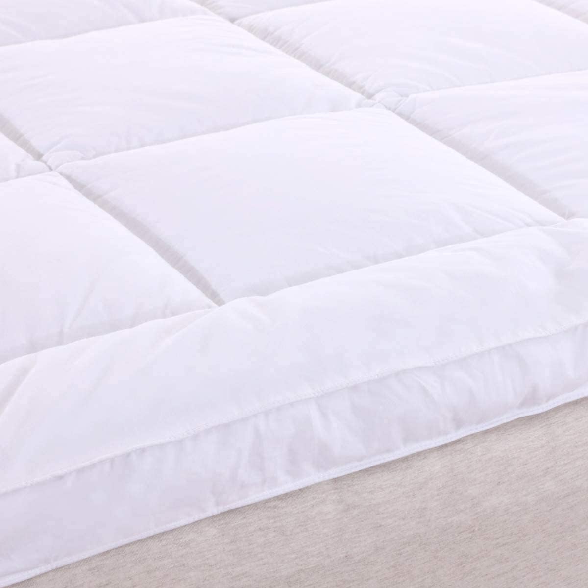 Maestro Cotton Down Proof Mattress Topper Twin 120 X 200 Cm With Piping, White