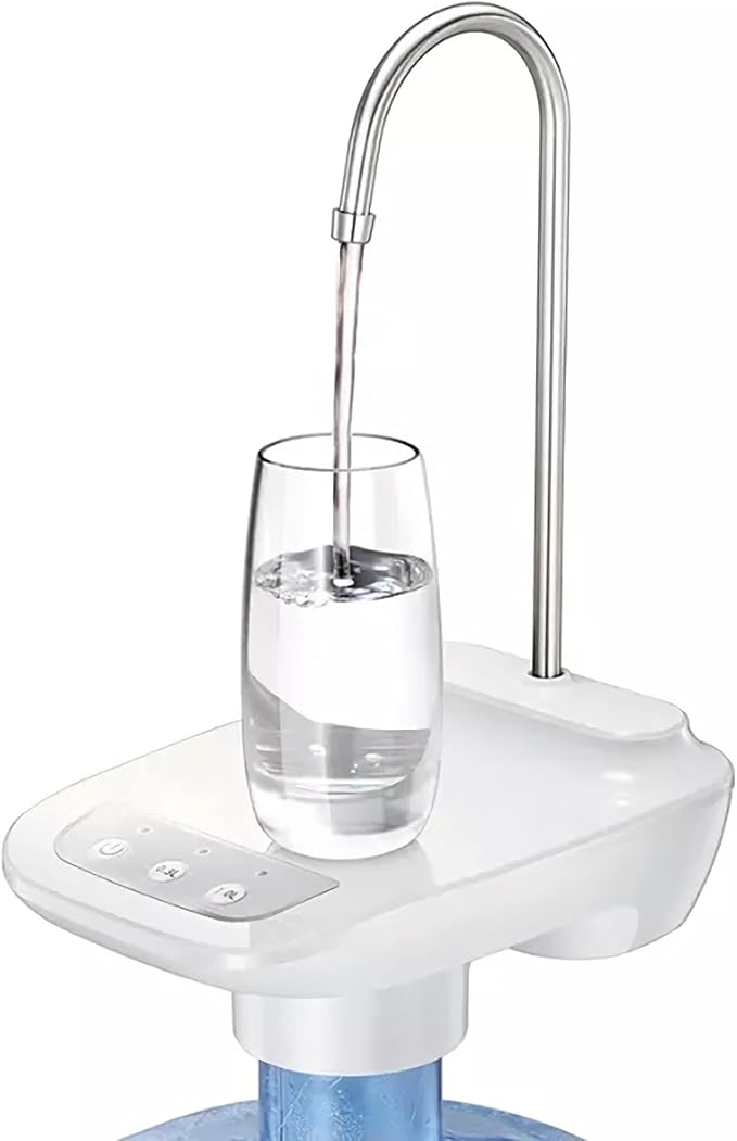 Water dispenser Pump with Tray USB Rechargeable Automatic Water Dispenser Wireless Portable Water Pump