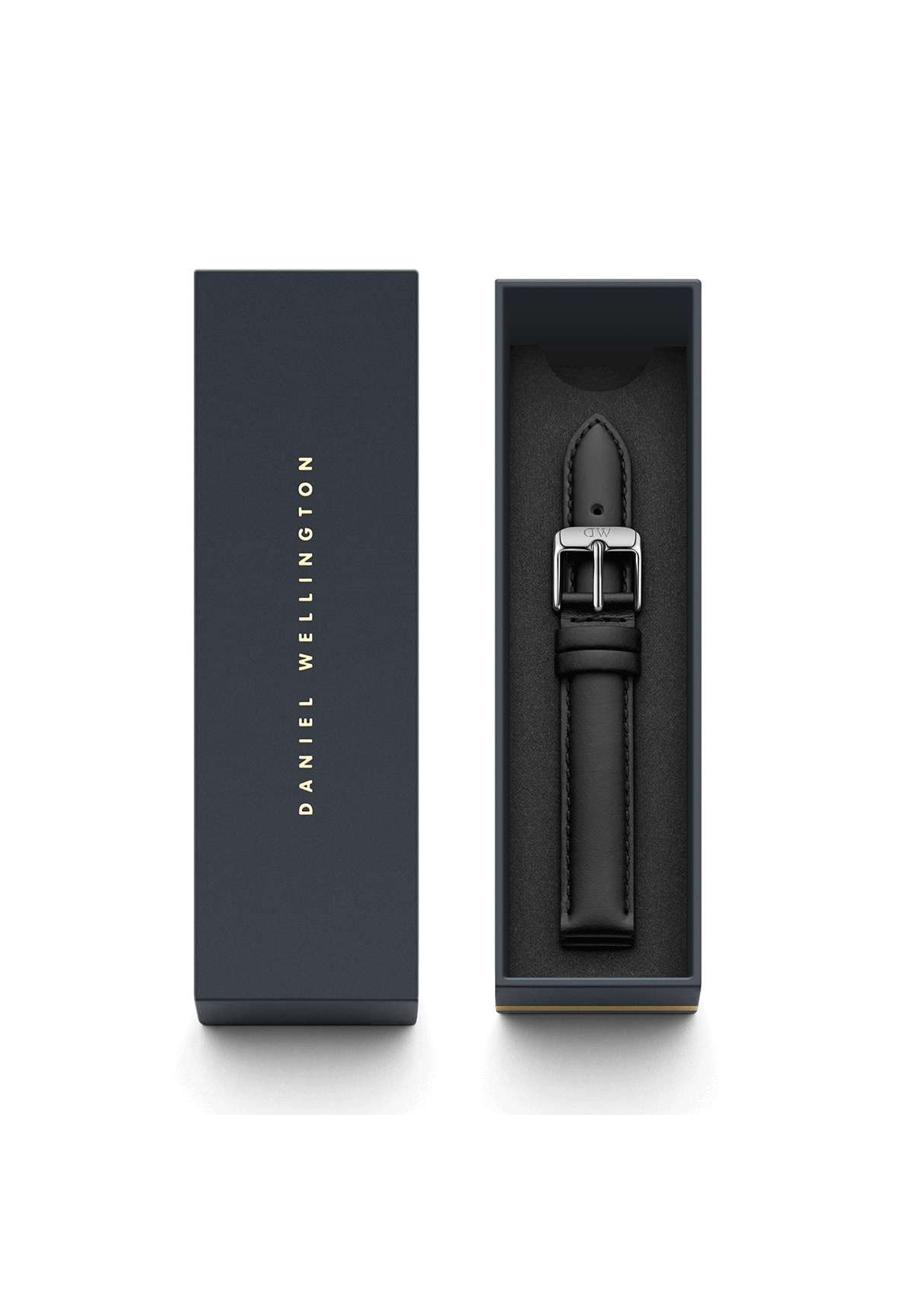 Daniel Wellington Petite Sheffield Leather Unisex Watch Band - Black