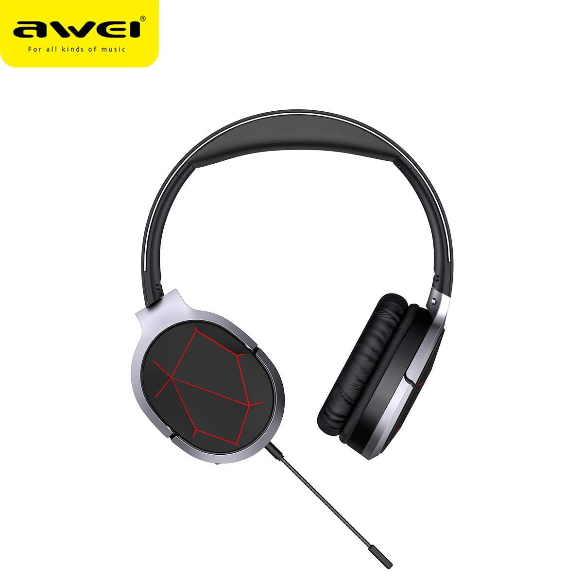 Awei A799BL Foldable Wireless Gaming Headphone - Black