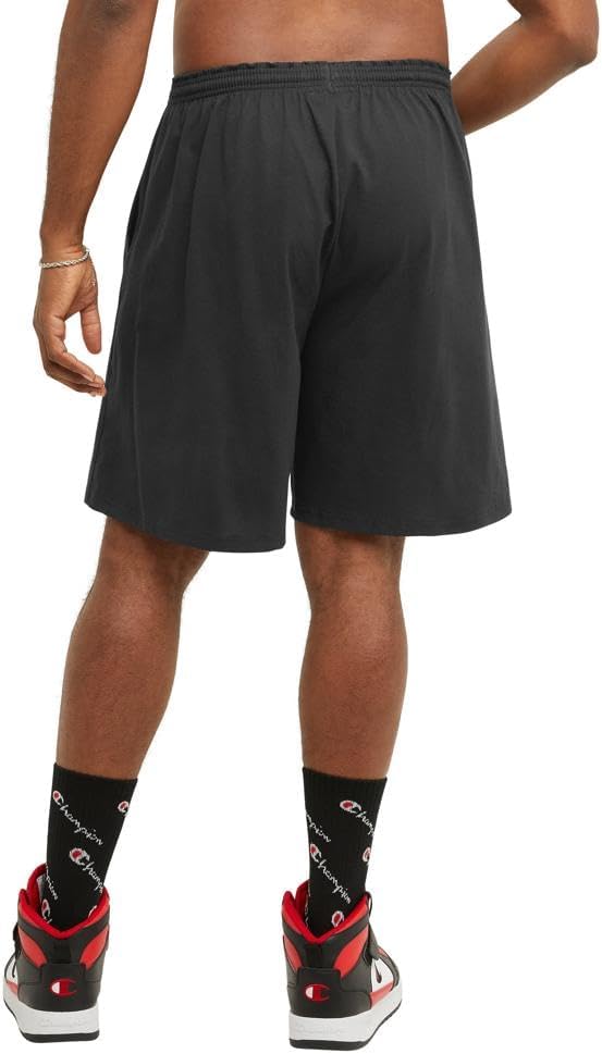 Champion mens Shorts, Everyday Shorts, Lightweight Long Shorts for Men (Reg. Or Big & Tall) Shorts (pack of 1) Color: Black Size: M