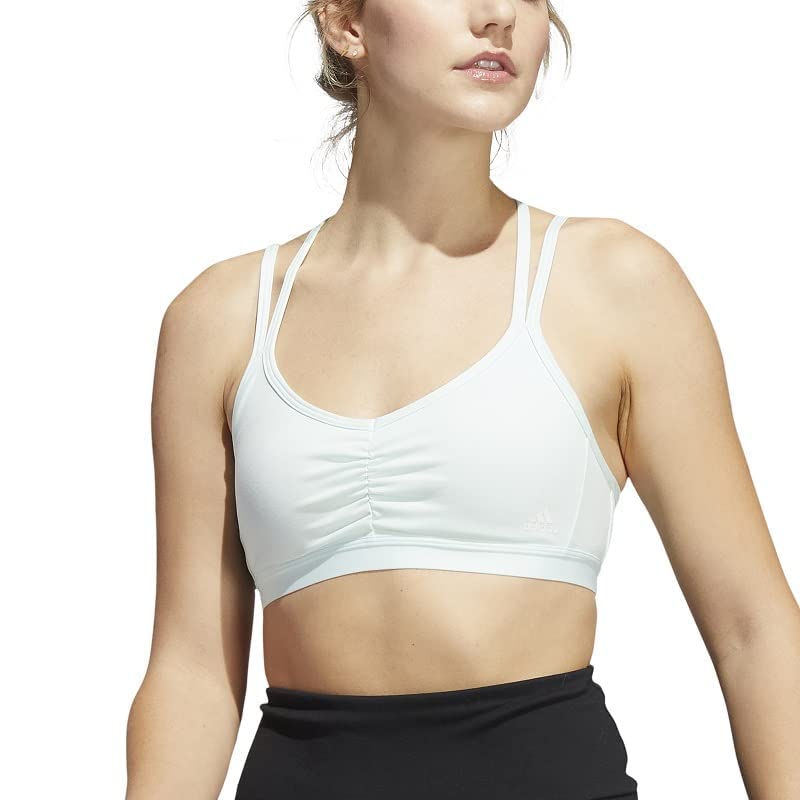 Adidas yo ess ls bra he0125 training ice mint workout bra - light support for women, size mdd