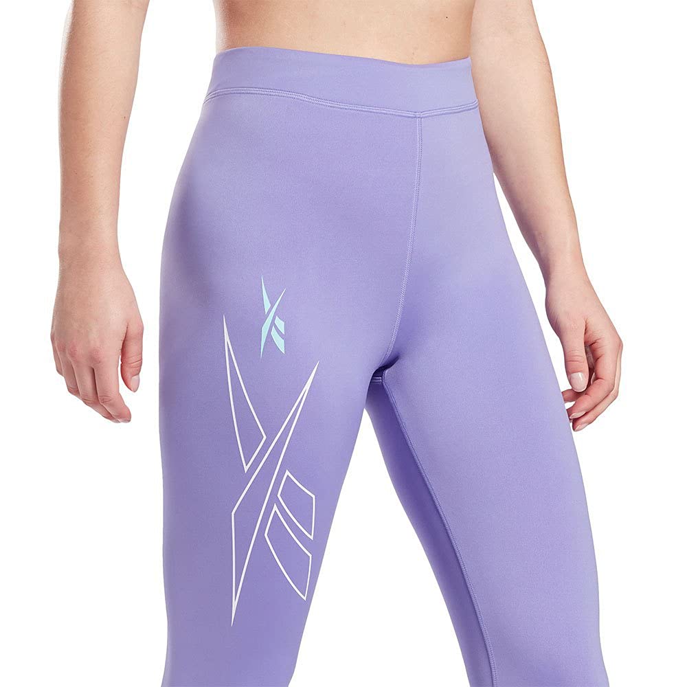 Reebok Printed Logo Elastic Waistband Leggings for Women