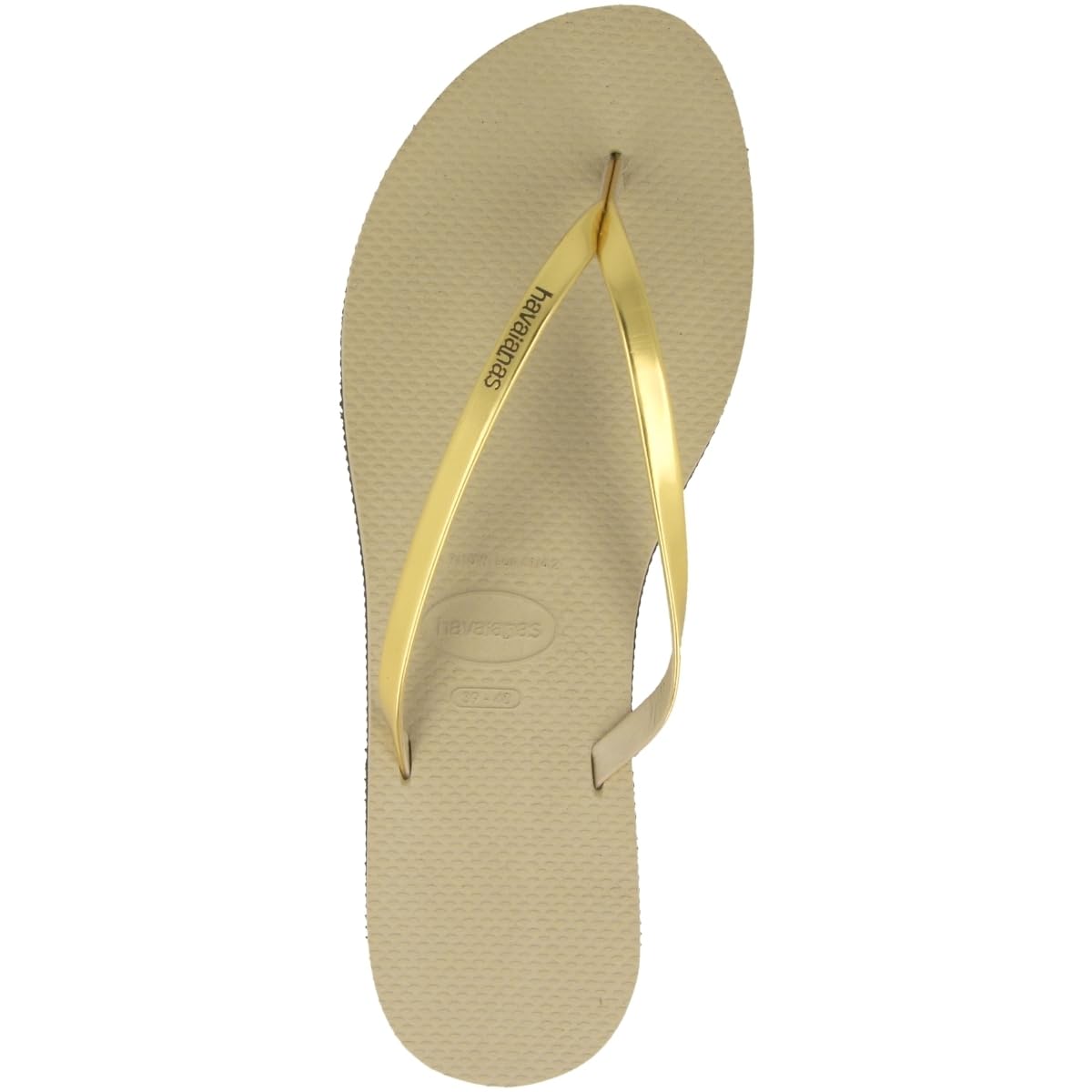 Havaianas Women's You Metallic Sandals, Stylish for City and Beach, Rubber, Waterproof, Lightweight, Slip-Proof