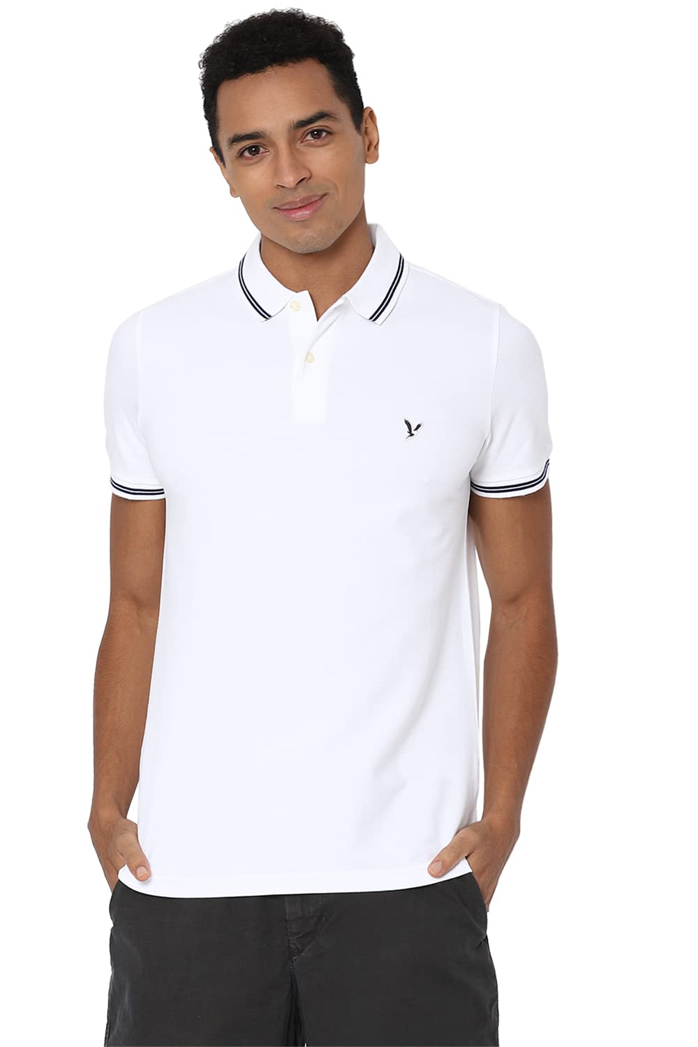 American Eagle Men's Slim Fit Pique Polo Shirt