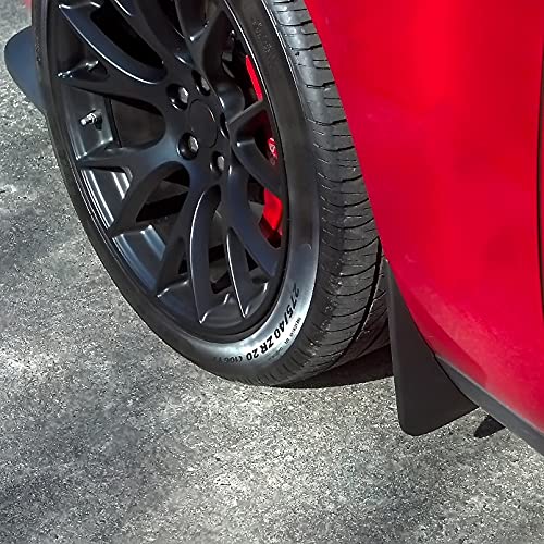 KEWISAUTO Mud Flaps Splash Guards for Dodge Challenger 2015-2023, Front Rear Mud Splash Guards Kit Heavy Duty Molded for Dodge Challenger 2015-2023(4PCS, Without Fender Flares)