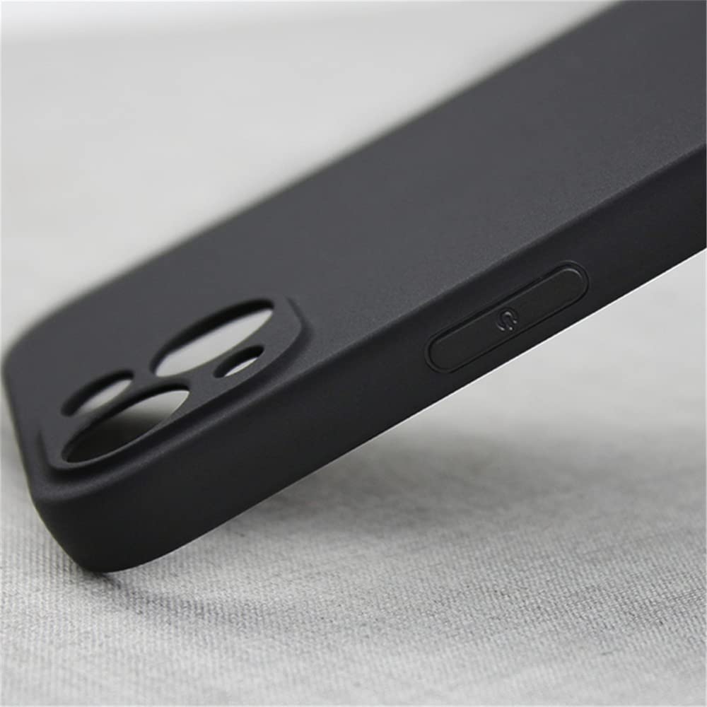 GXFCZD Case for iPhone 13, 6.1-Inch, Silky-Soft Touch, Full-Body Protective Case, Shockproof Cover with Microfiber Lining(Black)