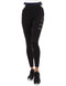 Anta Side Logo Print Slim-Fit Elastic Waist Training Sport Leggings for Women