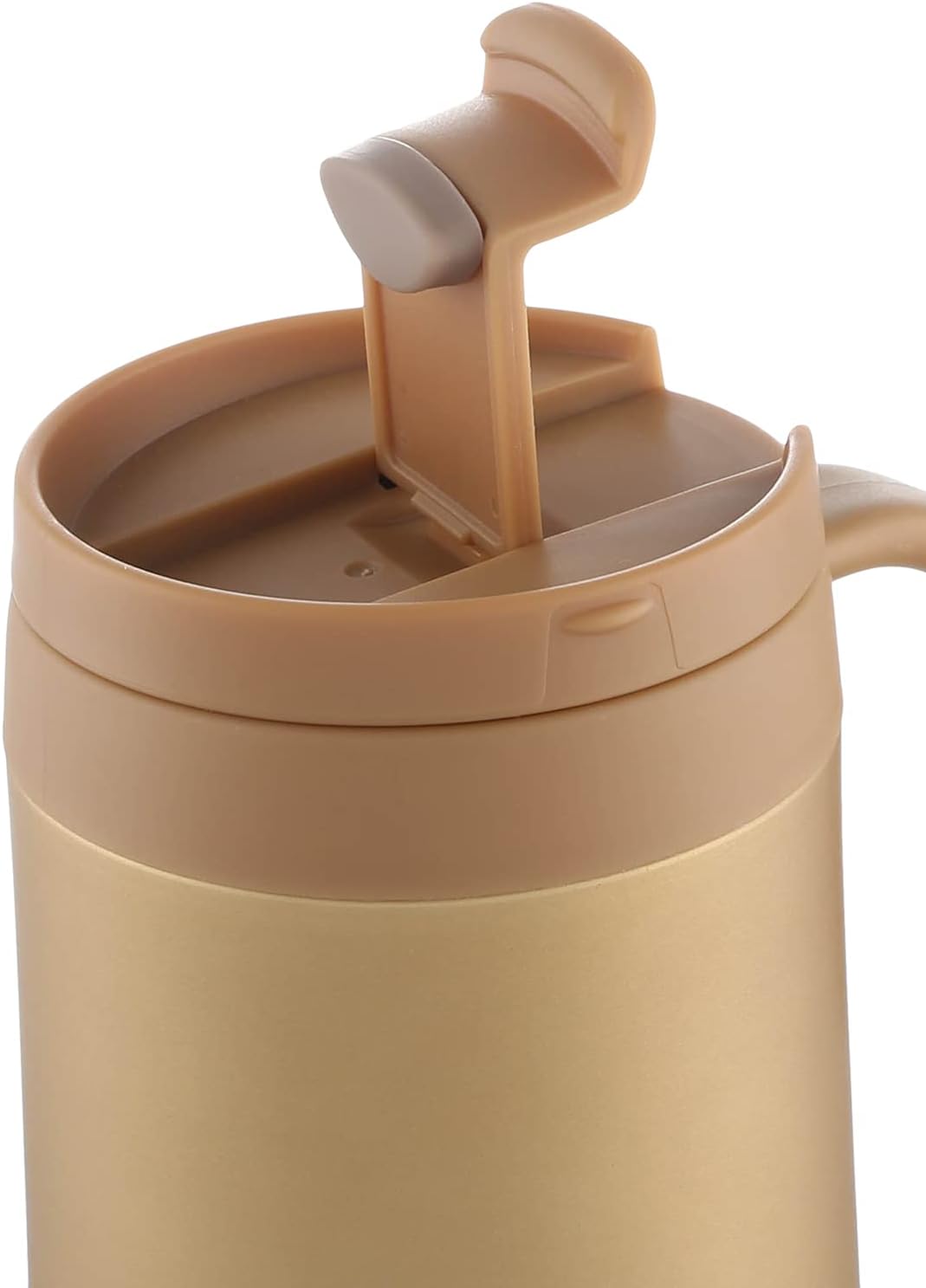 HOOR Stainless Steel Cup, 500 ml with cover and safe to use - GOLD