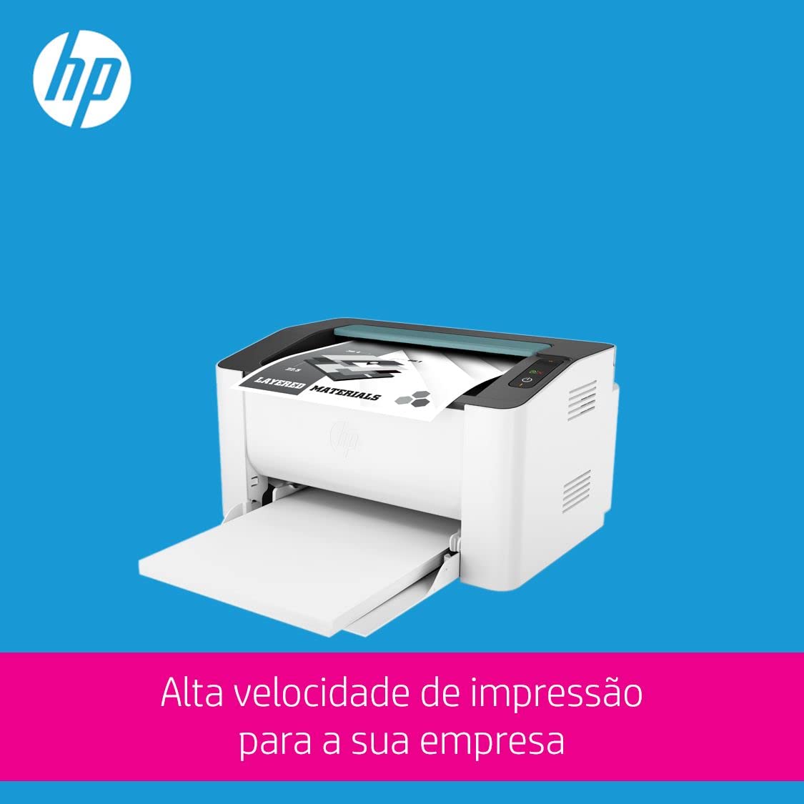 HP Laser 107w Printer - Black and white, Printer for Small Medium Business [4ZB78A]