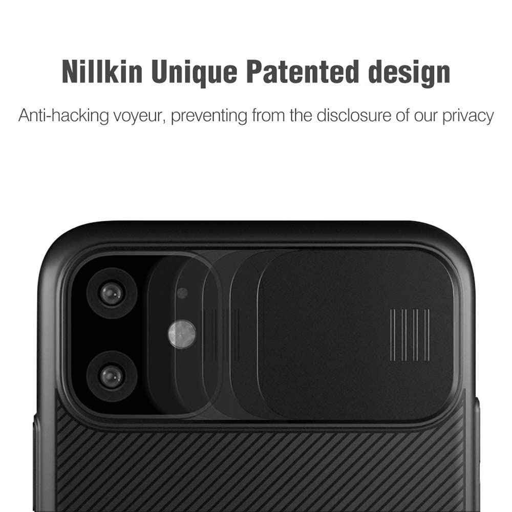 Nillkin Apple Iphone 11 Case Cam Shield Series With Camera Slide Cover Mobile Phone - Black