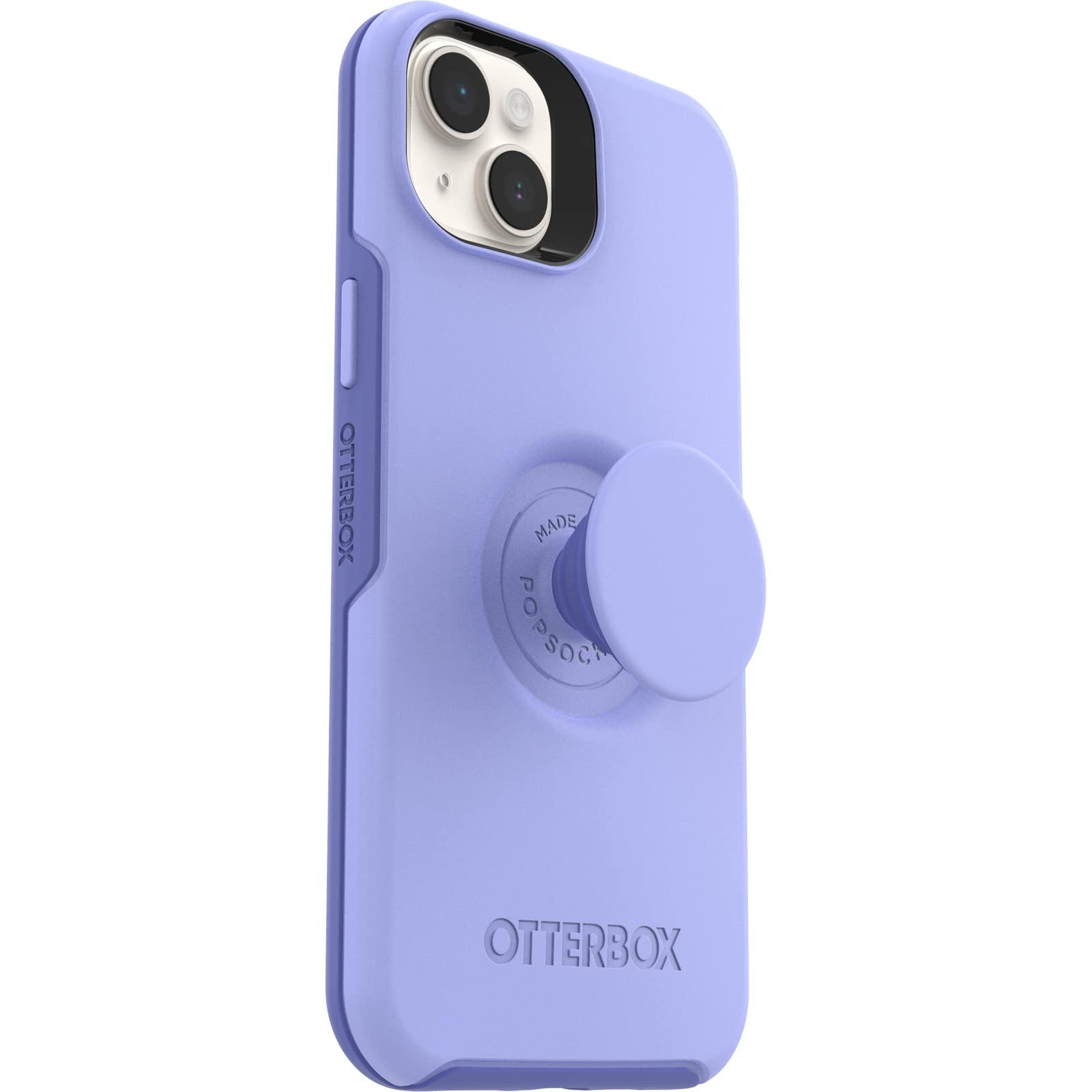 OtterBox Otter+Pop Case for iPhone 14 Plus, Shockproof, Drop proof, Protective Case with PopSockets PopGrip, 3x Tested to Military Standard, Antimicrobial, Purple, 77-88753