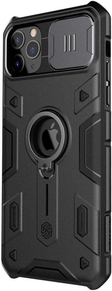 Nillkin iPhone 11 Pro Case Slide Camera Protection Case for iPhone 11 Pro Cover Ring Stand Holder (Black)