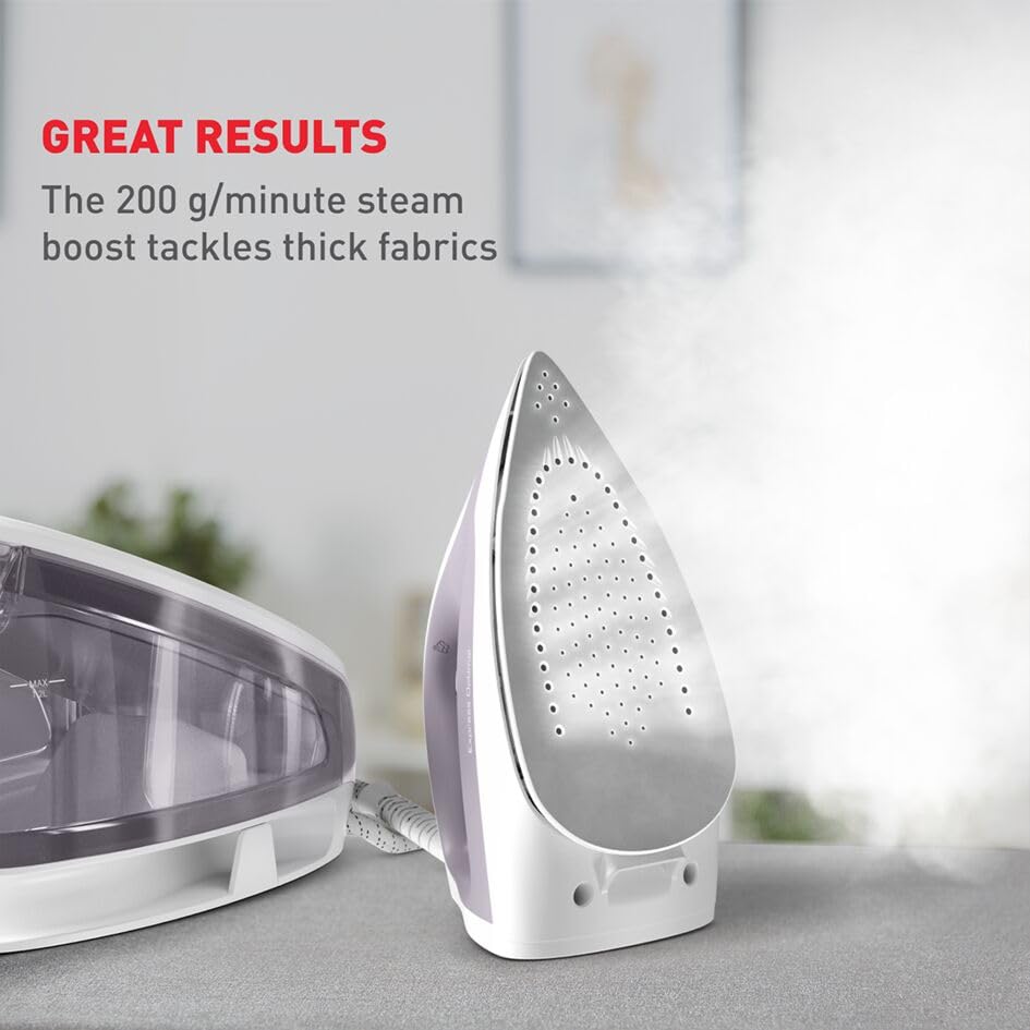 TEFAL Steam Generator Iron | Express Optimal Steam Station |2200W |5.3bars,250g/min,110g/min |ceramic soleplate | SV4111M0