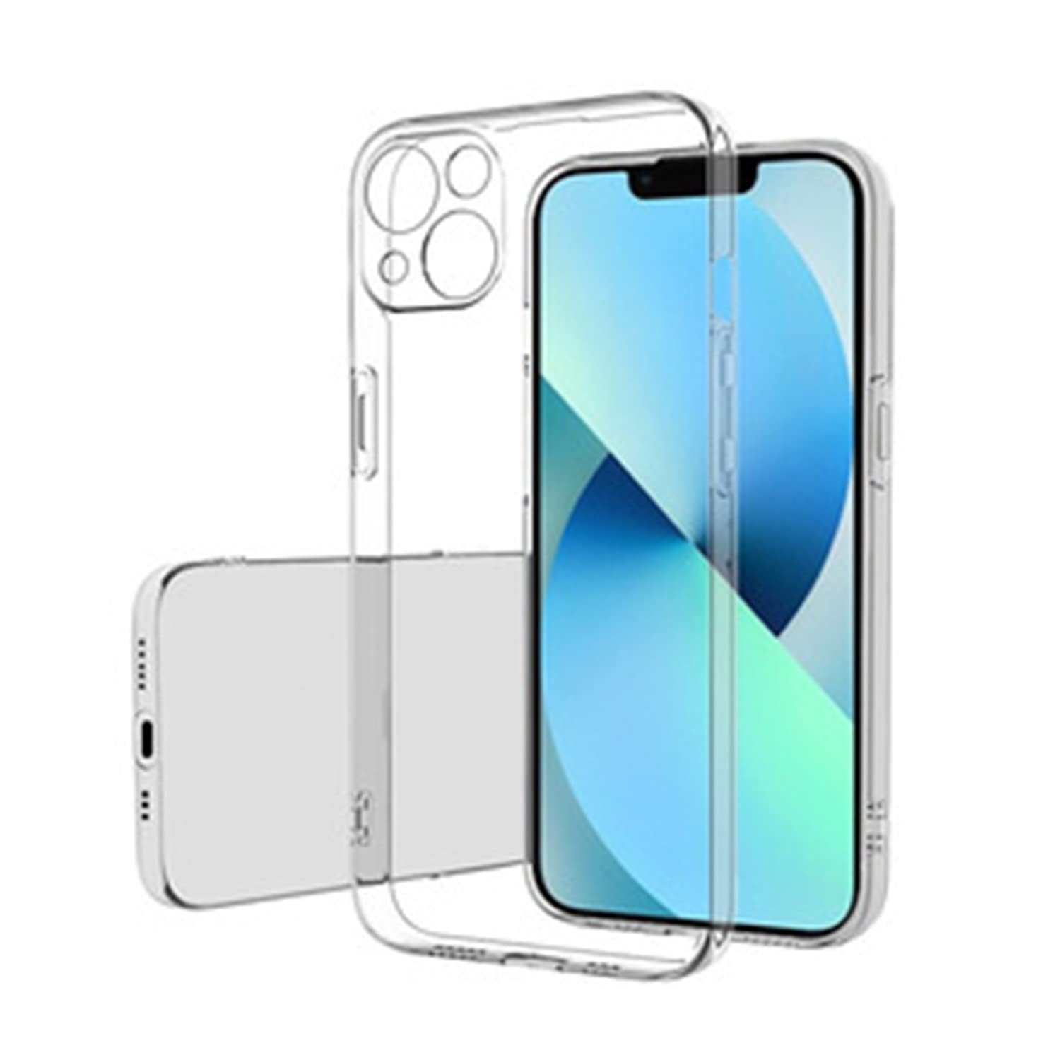 AJEZDONG uses tpu material to make fashionable transparent smart phone case, suitable for iPhone13