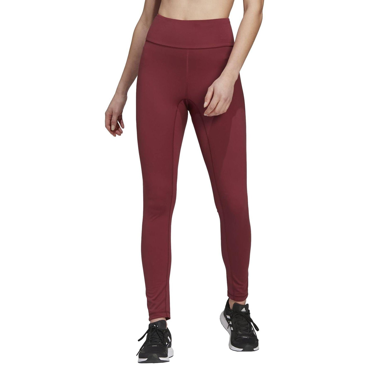 adidas Womens HY231 Leggings , RED , S